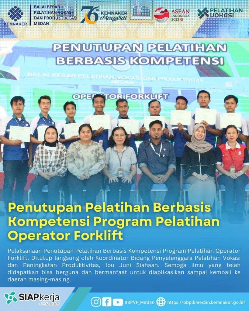 Penutupan Pelatihan Berbasis Kompetensi Program Pelatihan Operator ...