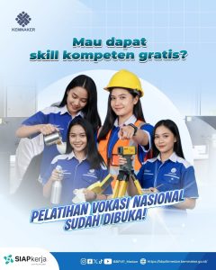 Pelatihan Vokasi Nasional 2026 Telah Dibuka!
