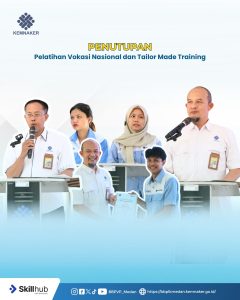 Penutupan Pelatihan Vokasi Nasional dan Tailor Made Training
