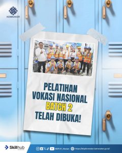 Pendaftaran Pelatihan Vokasi Nasional Batch 2