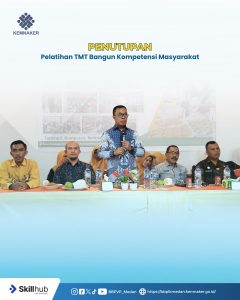 Penutupan Pelatihan TMT, Bangun Kompetensi Masyarakat