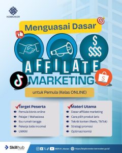 Pelatihan Affiliate Marketing untuk Pemula (Kelas Online)
