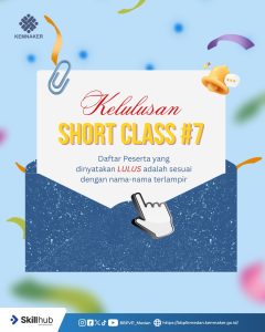 Kelulusan Short Class #7 BBPVP Medan