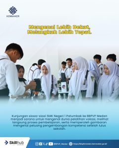 Kegiatan Pembelajaran di Luar Kelas SMK Negeri 1 Patumbak ke BBPVP Medan