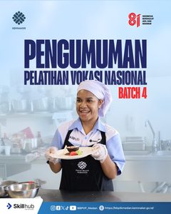 Pengumuman Pelatihan Vokasi Nasional Batch 4