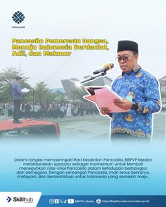 Upacara Memperingati Hari Kesaktian Pancasila di BBPVP Medan