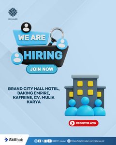 [LOWONGAN KERJA] Grand City Hall Hotel Medan, ⁠Baking Empire, ⁠Kaffeine, CV. Mulia Karya